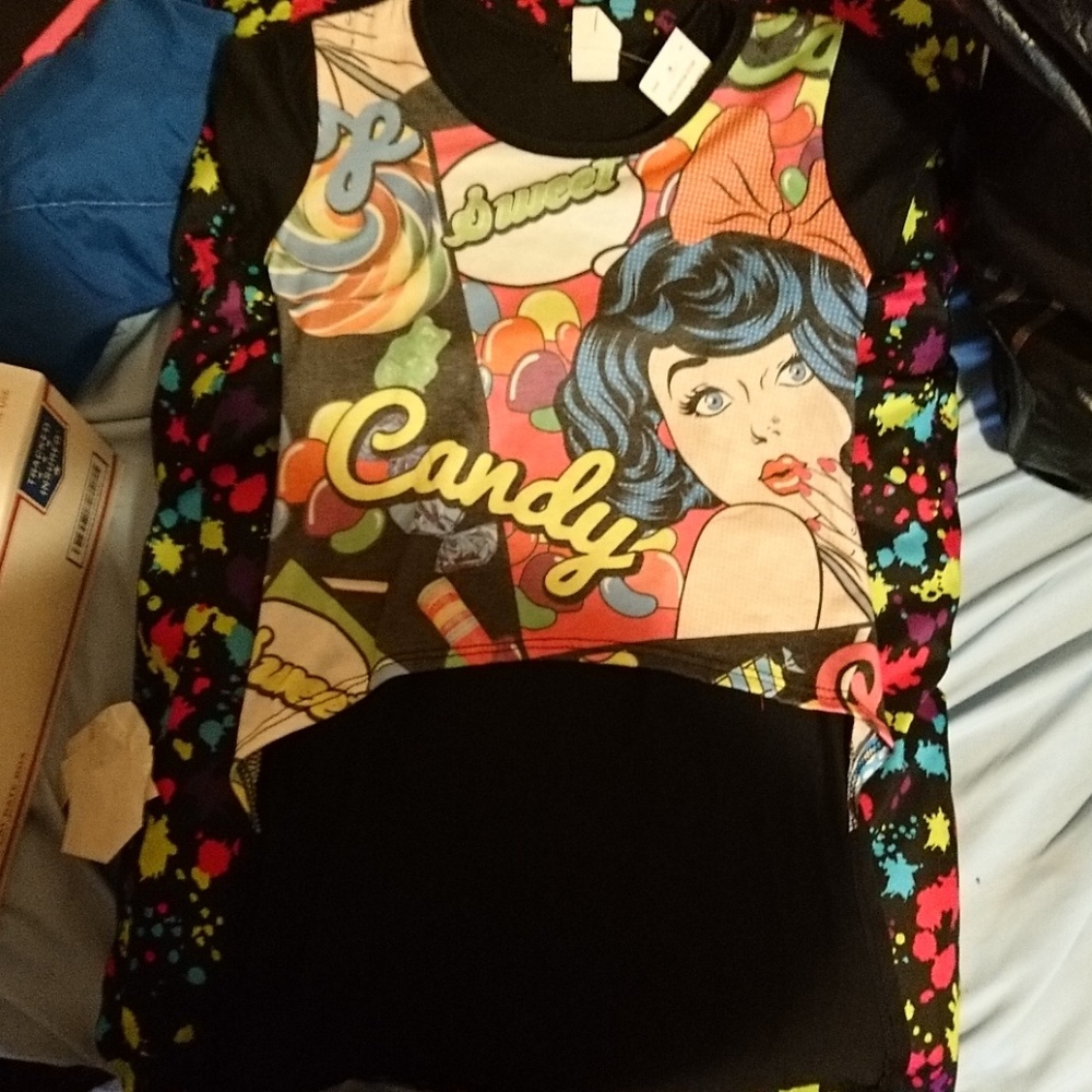Hi-low Printed Top